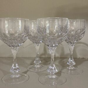 Set of 4, Gotham Crystal Goblets
